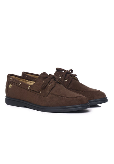 Gelato Comfy Fit Footbed Microfiber Leather Loafers In Coffee