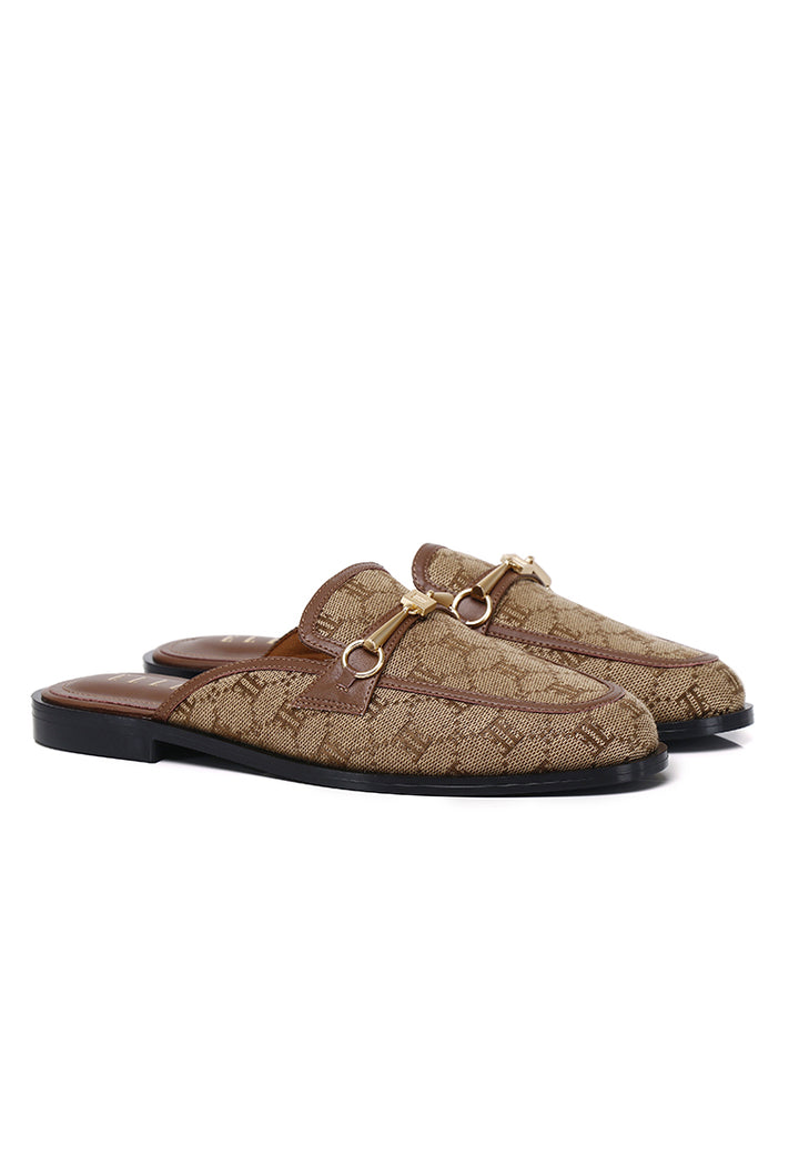 Charlot Slip-On Comfy Fit Footbed Microfiber Leather Loafers In Brown – alternate view