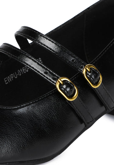 Lena Comfy Fit Footbed Microfiber Leather Pumps In Black
