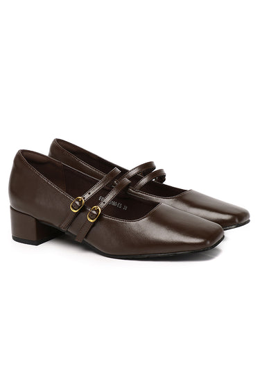 Lena Comfy Fit Footbed Microfiber Leather Pumps In Espresso
