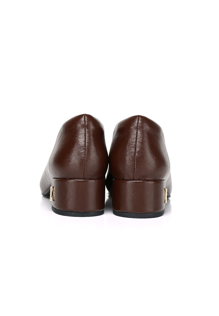 Sammi Comfy Fit Footbed Microfiber Leather Pumps In Espresso