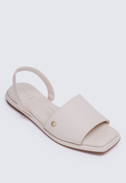 Estelle Comfy Fit Footbed Microfiber Leather Sandals In Almond