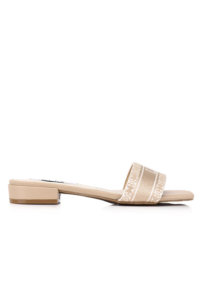 Ambre Comfy Fit Footbed Microfiber Leather Sandals In Nude