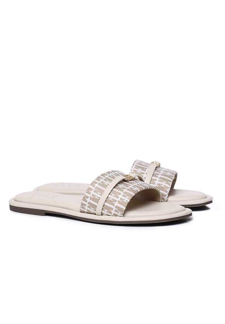 Lucie Comfy Fit Footbed Microfiber Leather Sandals In Tan – alternate view