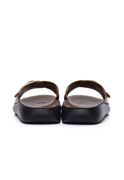 Mia Comfy Fit Footbed Sandals In Tan