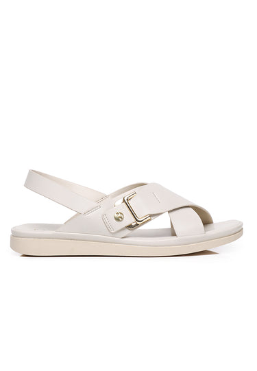 Cleore Comfy Fit Footbed Sandals In Beige