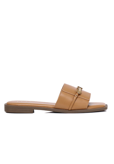Romilly Comfy Fit Footbed Sandals In Khaki
