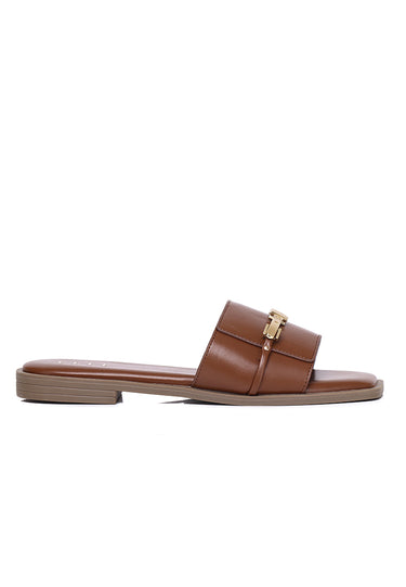 Romilly Comfy Fit Footbed Sandals In Tan