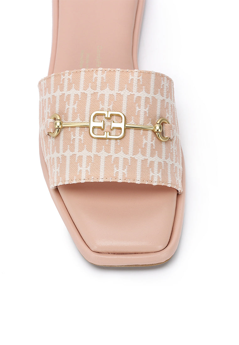 Margot Comfy Fit Footbed Microfiber Leather Sandals In Blush