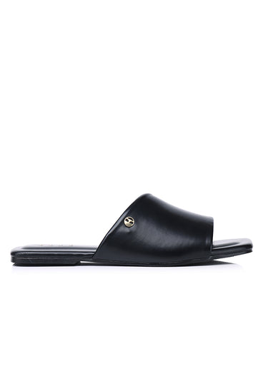 Claire Comfy Fit Footbed Sandals In Black