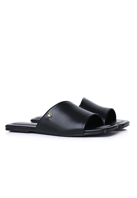 Claire Comfy Fit Footbed Sandals In Black