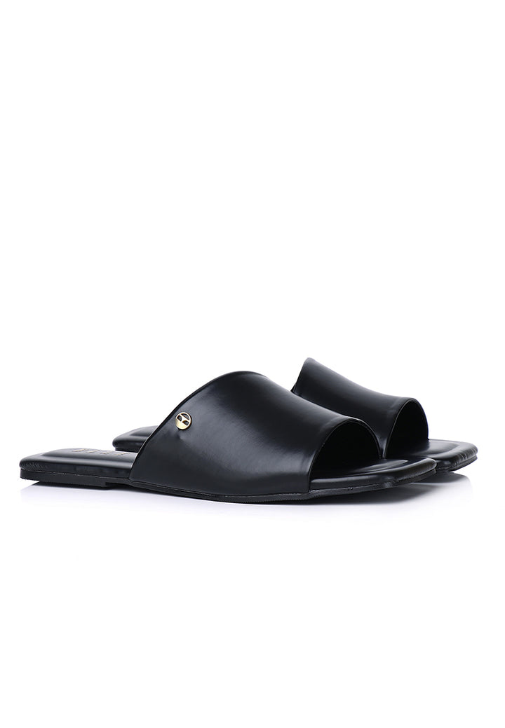Claire Comfy Fit Footbed Sandals In Black – alternate view