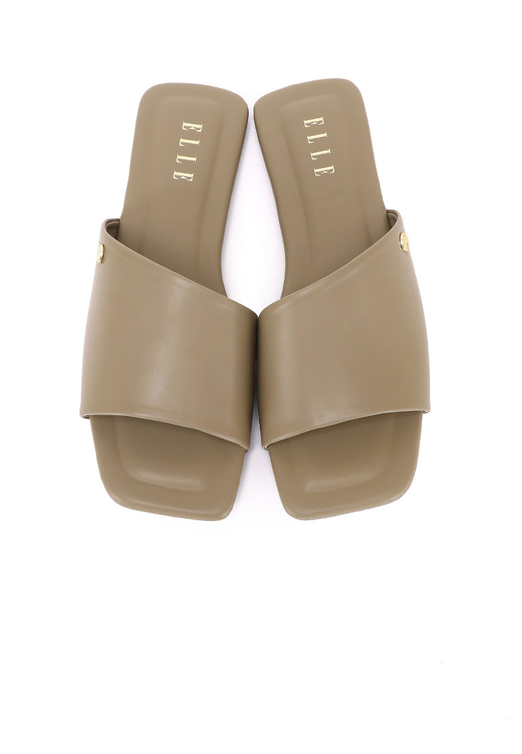 Claire Comfy Fit Footbed Sandals In Taupe