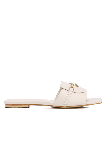 Iris Comfy Fit Footbed Sandals In Beige