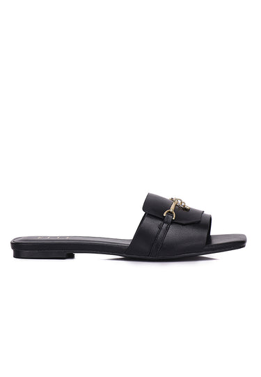 Iris Comfy Fit Footbed Sandals In Black