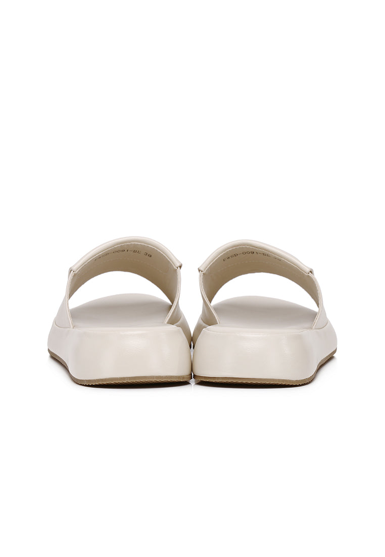 Maia Comfy Fit Footbed Sandals In Beige