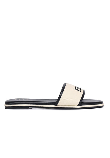 Shannon Comfy Fit Footbed Sandals In Black