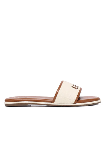 Shannon Comfy Fit Footbed Sandals In Tan
