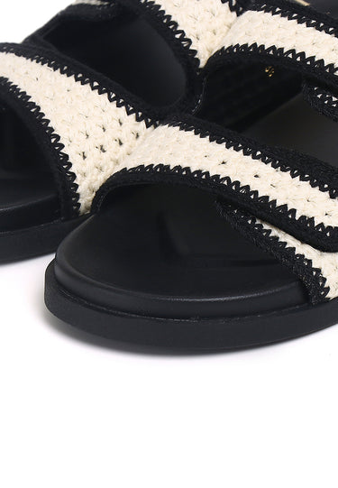 Terra Comfy Fit Footbed Microfiber Leather Sandals In Beige