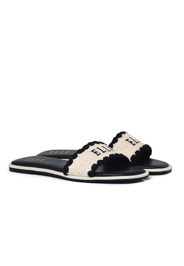 Mova Comfy Fit Footbed Microfiber Leather Sandals In Black