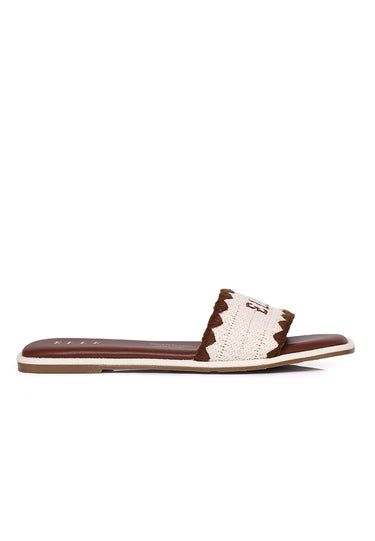 Mova Comfy Fit Footbed Microfiber Leather Sandals In Brown