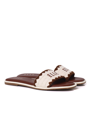 Mova Comfy Fit Footbed Microfiber Leather Sandals In Brown
