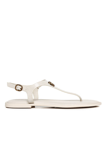 Dora Croc-effect Comfy Fit Footbed Microfiber Leather Sling-back Sandals In Beige