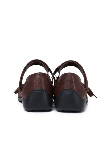 Leonie Comfy Fit Footbed Microfiber Leather Ballet Sneakers In Espresso