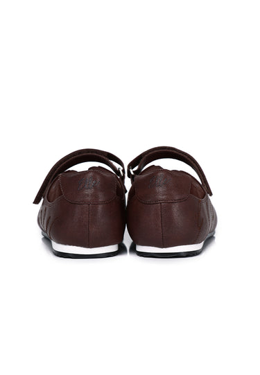 Soline Comfy Fit Footbed Microfiber Leather Sneakers In  Espresso