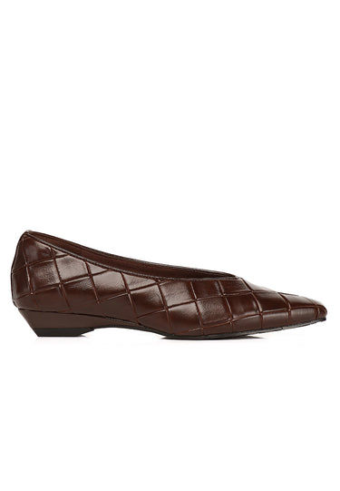Sasha Comfy Fit Footbed Microfiber Leather Wedges In Espresso