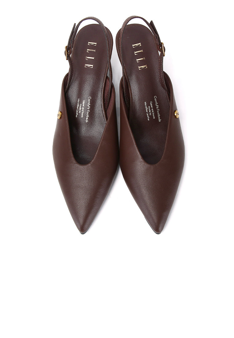 Lia Comfy Fit Footbed Microfiber Leather Wedges In Espresso